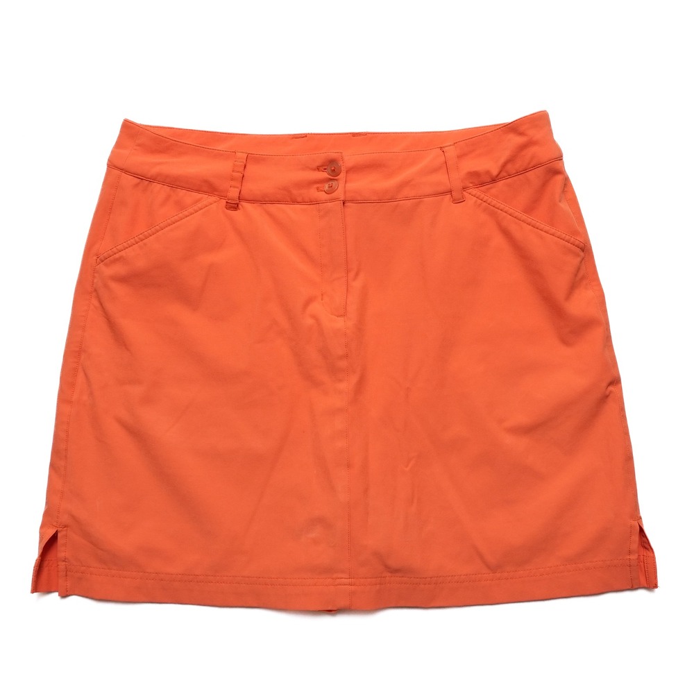 Callaway Skort Women 12 Orange Golf Activewear Stretch Mini Pockets